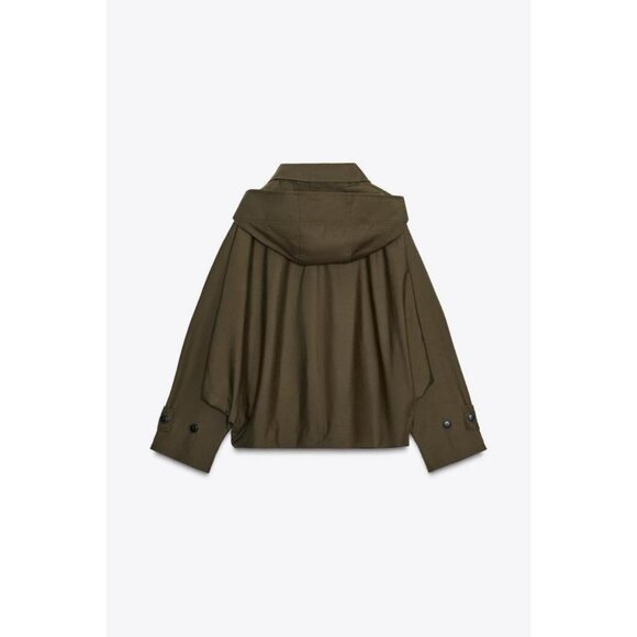 ZARA ZW COLLECTION WATER REPELLENT TRENCH COAT - Picture 7 of 9